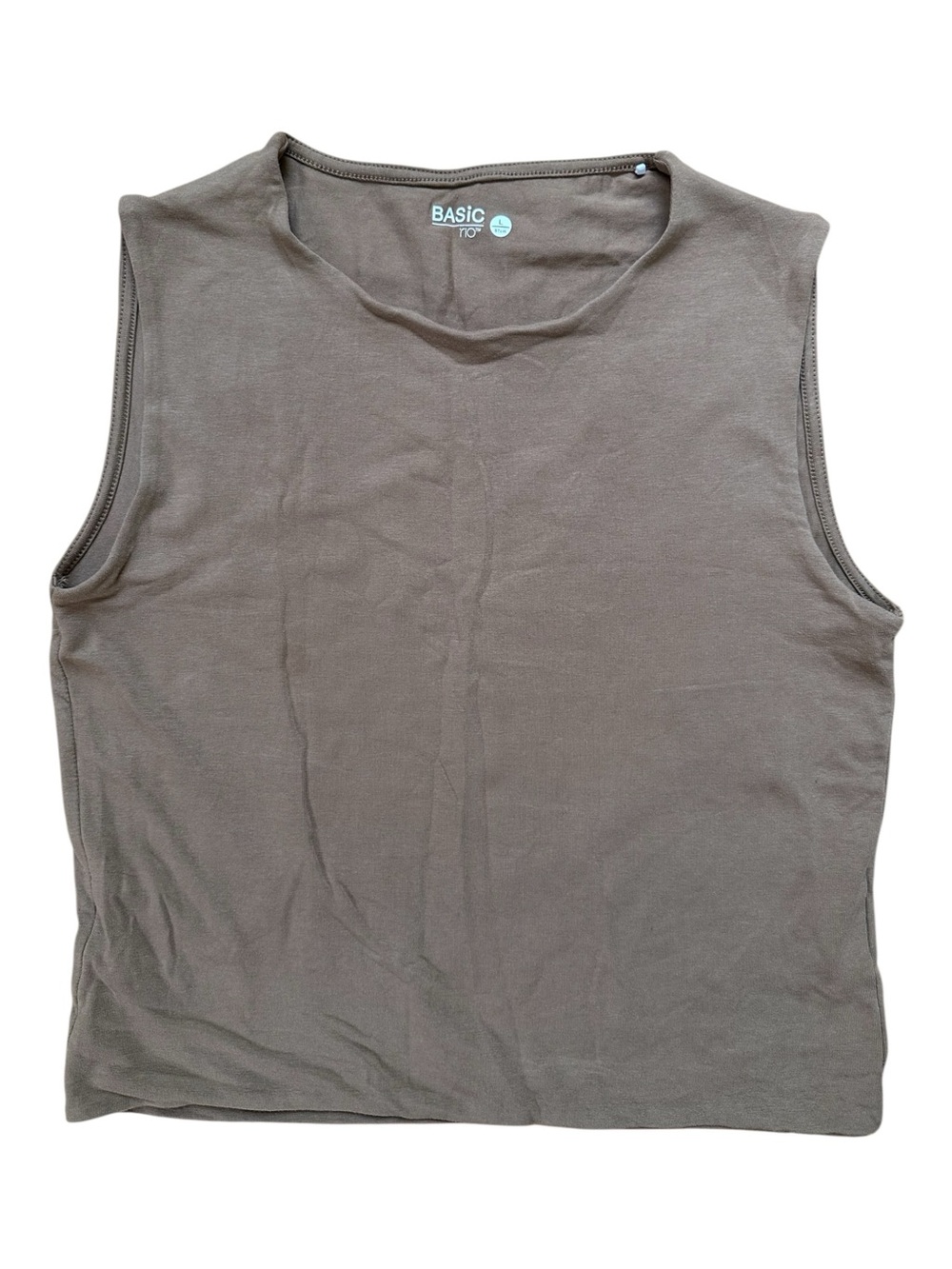 Top Women's Sleeveless Tank in Tan
